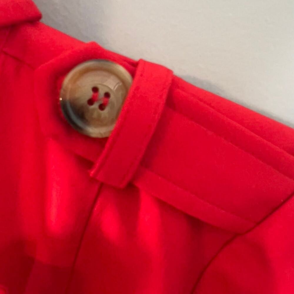 New without tags Walter Baker Freya Red Trench Coat Jacket Size Small - Picture 11 of 16